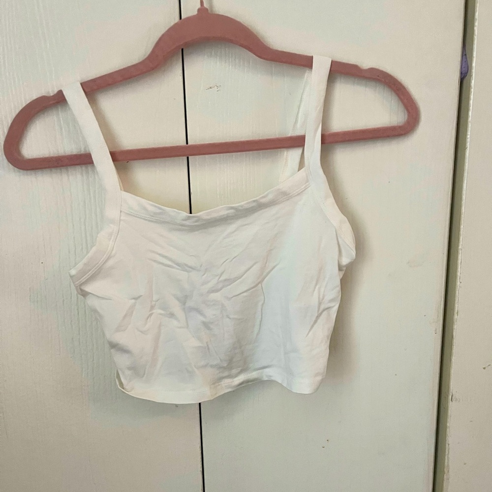 White Women's Crop Top. Size S